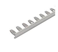 Dural Bendable L Shape Tile Trim Z Flex, Brass, Stainless Steel & 5mm Brass