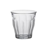 Duralex 1026AB06/6 Picardie Water Glass without Filling Mark, 220ml, Pack of 6