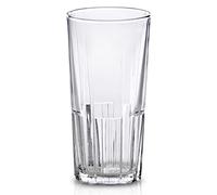 Duralex 1084AB06A0111 Jazz High Drink Glasses, Juice Glasses, Water Glasses, 300ml, Clear Glass, Pack of 6