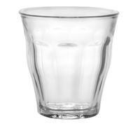 Duralex 25 cl Picardie Tumbler, Pack of 6, Clear Glass- Transparent | Thermal Shock Resistant, Mechanical Shock Resistant, Textured Hand Grip, Non-Porous Glass, Microwave & Dishwasher Safe