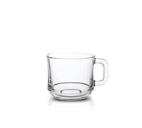 Duralex 8021484 Lys Set of 6 Stackable Clear Glass Mugs