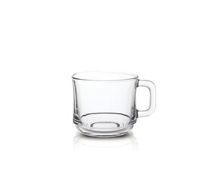 Duralex 8021484 Lys Set of 6 Stackable Clear Glass Mugs