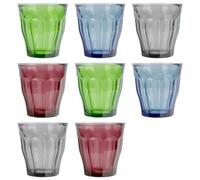 Duralex 8Pc Picardie Glass Tumbler Set - 250Ml - Multicolour