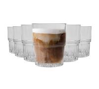 Duralex Empilable Stackable Drinking Glasses - 200ml Tumblers for Water, Juice - Pack of 12