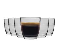 Duralex Gigogne Shot Glass Espresso Cups - 90ml Drinking Glasses - Pack of 12