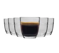 Duralex Gigogne Shot Glass Espresso Cups - 90ml Drinking Glasses - Pack of 12 in Clear Duralex Clear