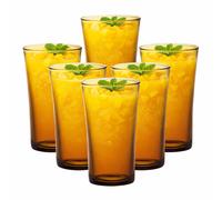Duralex LYS Coloured Highball Glasses Set of 6 280ml Drinking Tumblers Jucie