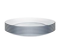 Duralex Lys Glass Dessert Plates Tempered Glass 190mm (7.5") x6