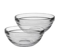 DURALEX Transparent Stackable Bowl - Lys, pack of 6
