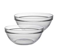 Duralex Lys Glass Stacking Bowls For Kitchen, Serving - 17Cm (7") - Pack Of 6