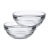 Duralex Lys Glass Stacking Bowls for Kitchen, Serving - 7.5cm (3") - Pack of 4 in Clear Duralex Clear