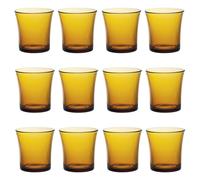 Duralex Lys Tumbler Glasses - 210ml - Pack of 12 in Amber Duralex Amber
