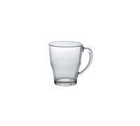 Duralex Made In France Cosy Glass Mug (Set of 6), 12.37 oz, Clear