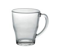 Duralex Made In France Cosy Glass Mug (Set of 6), 12.37 oz, Clear