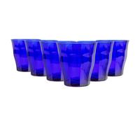 Duralex Picardie Glass Tumblers - 250ml - Pack of 6 in Blue Duralex Blue