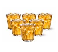 Duralex Provence Tumblers 20cl Set of 6 Clear Glass Whiskey Juice Drinking Glasses Durable Everyday Tumblers for Water Cocktails Home Use