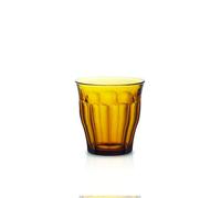 Duralex 1027DB06/6 Made in France Picardie AmberTumbler, Set of 6, 8-3/4-Ounce Amber Tumbler Set, Tempered Glass, Clear