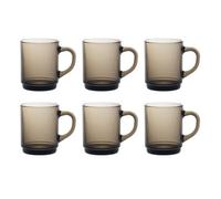 Duralex Set Of 6 Versailles Mugs Smoke 26Cl