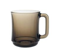 Duralex Versailles Glass Mugs Cups 310ml, Large Smoke, Set of 6-31cl - Mircowave Safe Diswasher Safe