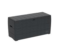 Duramax Cedargrain Durabox 270 Litre/ 71 Gallons plastic storage box, Outdoor Deck Garden Furniture Organizer, Lockable Lid, Plastic Cushion Box with