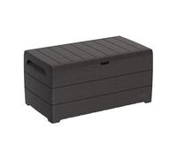 Duramax Cedargrain Durabox 416L Outdoor Plastic Deck Box Storage Bench Brown