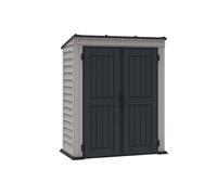 Duramax YardMate Pent Roof PLUS 5 x 3 (1.57 m2) Plastic Garden Shed with Heavy-Duty Plastic Floor, Strong Metal Roof Structure