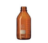 DURAN 21 806 44 5 Laboratory Bottle, Amber with Din Thread, 500 ml Capacity (Pack of 10)