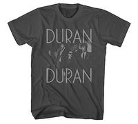 Duran Duran Music 7 and TRT Photo Mens Short Sleeve T Shirt 80s Music Vintage Style Graphic Tees, Smoke, XL