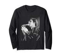 Duran Duran Singer Simon Le Bon 1980 by Virginia Turbett Long Sleeve T-Shirt