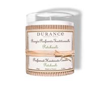 Durance Patchouli Perfumed Handmade Candle 180g - Luxury Scented Candle with Glass Jar - 40hrs Long Burning Candle - Home Fragrance Aromatherapy Candle