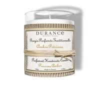Durance Precious Amber Perfumed Handmade Candle 180g - Luxury Scented Candle with Glass Jar - 40hrs Long Burning Candle - Home Fragrance Aromatherapy Candle