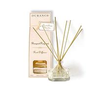 DURANCE Scented Reed Diffuser 100ml - Divine Shea Fragrance - Glass Bottle & 8 Reed Sticks - Aromatherapy Air Freshener - Room Fragrance