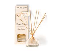 Durance Scented Reed Diffuser 100ml - Mandarin & Bergamot Fragrance - Glass Bottle with 8 Wooden Reed Sticks - Aromatherapy Air Freshener - Room Fragrance