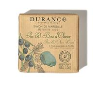 Durance Solid Marseille Soap With Organic Pine Essential Oil 100g - Enriched With Olive Oil & Red Rice Extract - Paraben-Free Solid Soap For All Skin Types