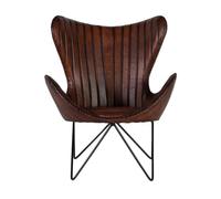 Durango Chair - Brown Leather Butterfly