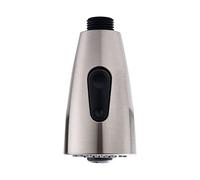 DuranRyan Kitchen Faucet Sprayer Head 3-Function Nozzle Spout G1/2 Connector Pull Down Pull Out Kitchen Tap Hose Sprayer Filter Sink Spray Head Replacement Part Brushed Nickel Black