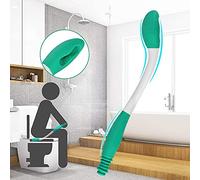 DURANTEY Toilet Aids Tools 15in Long Handle Bottom Wiper Self Assist Toilet Aid Paper Tissue Grip Toilet Wipe Helper Bum Wiper Long Reach Comfort Wipe for Elderly Pregnant Women Injured Person