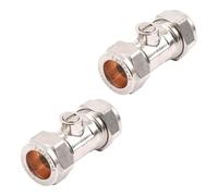 Duraplast UK 2 x 15MM Isolation valves WRAS Approved