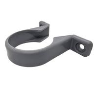 Duraplast UK™ Light Grey Universal Waste Pipe Clip 40mm for Solvent or Pushfit Pipe | Secure & Durable PVC Bracket for Waste Pipe Support | Pack of 10 | for Plumbing & Bathrooms | Easy Installation