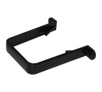 Duraplast UK Square Gutter Pipe Clip 68mm is Made of Premium Metal Material -Gutter Waste Pipe Clip has Rust & Corrosion Resistance & Long Life Service -Sl eramic Finish -Black (Pack of 6)