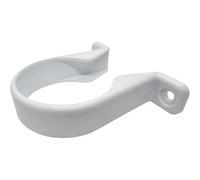 Duraplast UK™ White Universal Waste Pipe Clip 50mm for Solvent or Pushfit Pipe | Secure & Durable PVC Bracket for Waste Pipe Support | Pack of 10 | for Plumbing & Bathrooms | Easy Installation