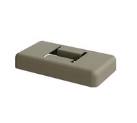 DuraPost Bolt Down Cover Plate Black/Grey/Brown Fence Post Base Cap (Olive Grey)