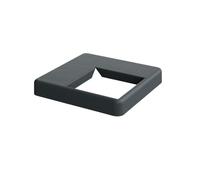 DuraPost Corner Post Cover Plate Bolt Down Black/Grey/Brown Fence Base Cap (Anthracite Grey)