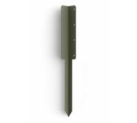 DuraPost Fencemate Double Sleeper Pin Corner Bracket 750X2mm Olive Ral 7002