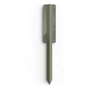 DuraPost Fencemate Double Sleeper Pin Straight Bracket 750X2mm Olive Ral 7002