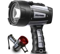 Durapower Rechargeable Spotlight, 10000 Lumen Super Bright LED Handheld Spotlight, IP68 Waterproof Spotlight Flashlight Portable for Marine Boat Camping Country Farm Gift
