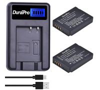 DuraPro 2Pcs DMW-BCG10 DMW BCG10 Battery + LCD USB Charger for Panasonic DMW-BCG10, DMW-BCG10E, DMW-BCG10PP and Panasonic Lumix DMC-TZ10 DMC-3D1, DMC-TZ6, DMC-TZ7, DMC-TZ8 Cameras