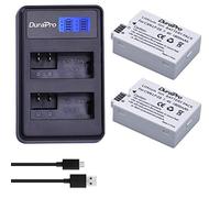 DuraPro 2Pcs LP-E8 Battery + LED USB Dual Charger for Canon EOS 550D, 700D, 600D, 650D, Rebel T2i, T3i, T4i, T5i, Kiss X4, X5, X6i, X7i DSLR Cameras