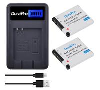 DuraPro 2Pcs NB-8L NB 8L Battery + LCD USB Charger for Canon PowerShot A3200 IS, A3300 IS A2200, A3000 IS, A3100 IS Digital Cameras