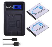 DuraPro 2Pcs NP-BN1 Battery + LCD USB Charger for Sony Cyber-Shot DSC-W800,DSC-WX220,DSC-W830,DSC-W810,Sony DSC-QX30,DSC-QX100,DSC-QX10 Digital Camera